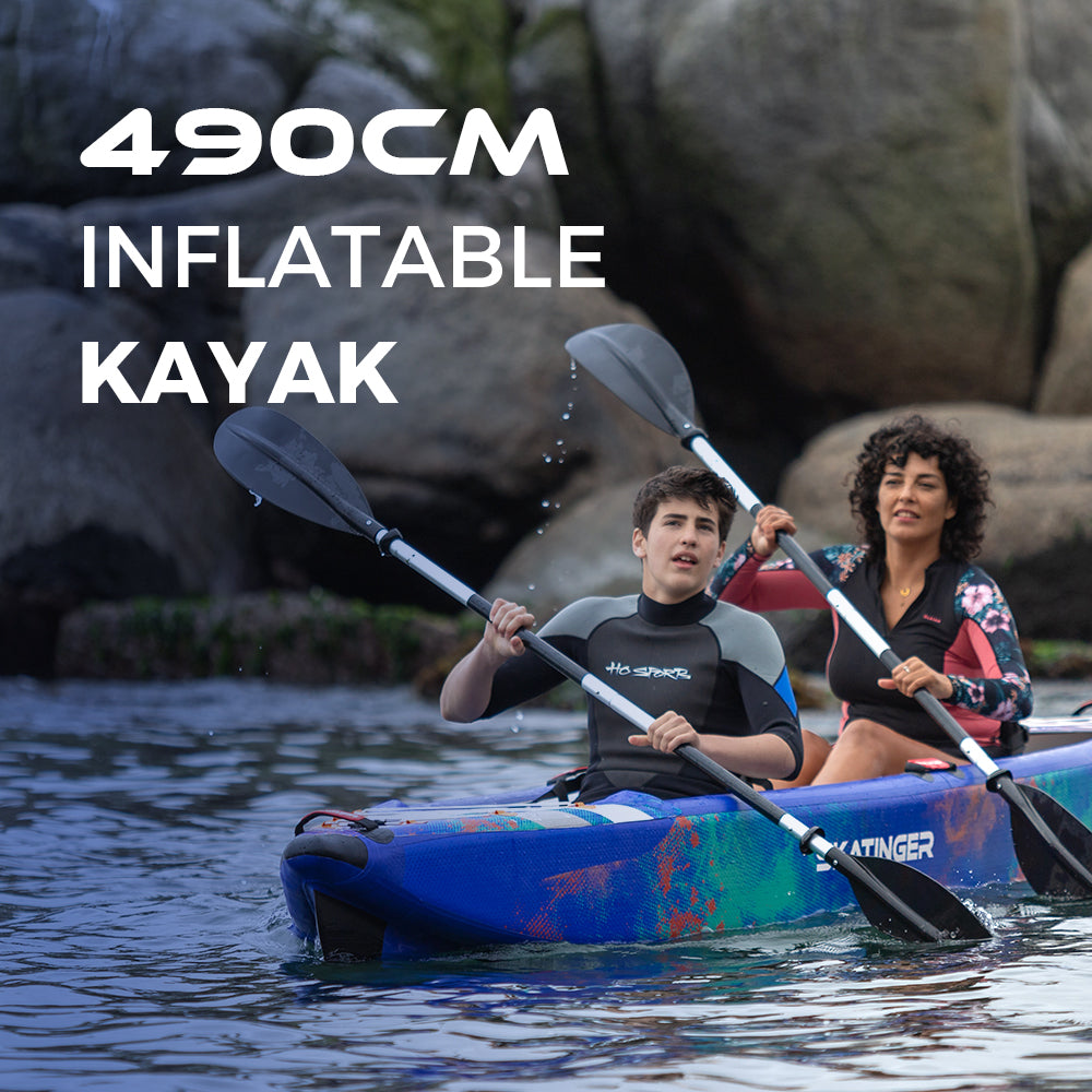 Inflatable Kayak Blue-3 Person 16'1"*32"*12"