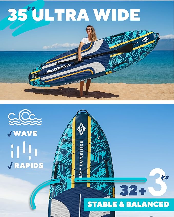 Leafy Expedition Blue 11'6"*35"*6" SUP Board