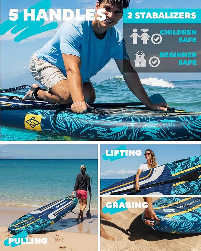 Leafy Expedition Blue 11'6"*35"*6" SUP Board
