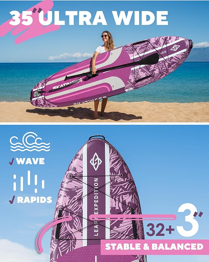 Leafy Expedition Pink 11'6*35"*6" SUP Board