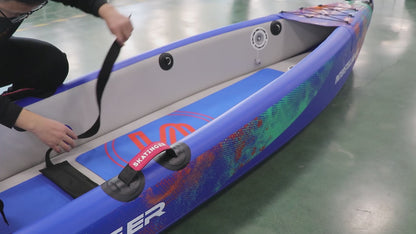 Inflatable Kayak Blue-3 Person 16'1"*32"*12"