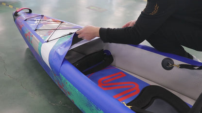 Inflatable Kayak Blue-3 Person 16'1"*32"*12"